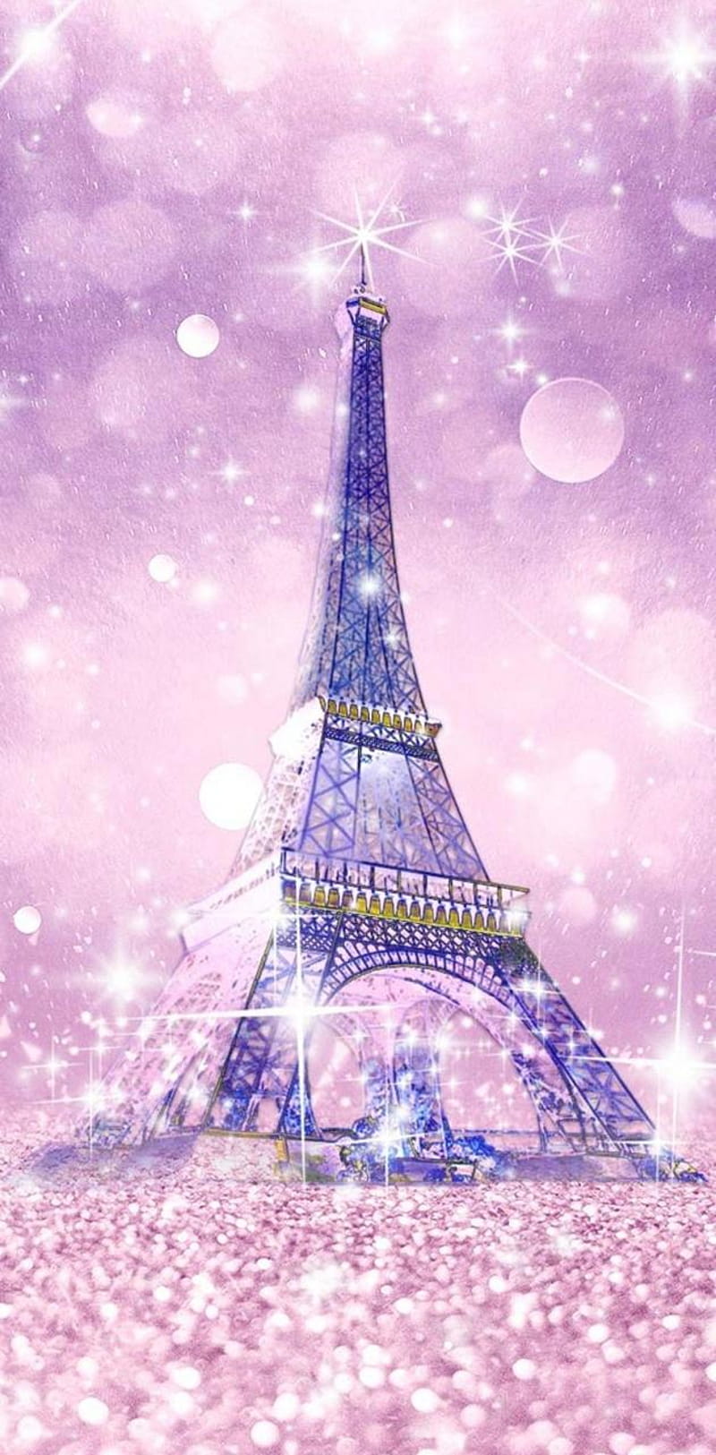 Sparkling Paris by NikkiFrohloff - on â, Paris Glitter, HD phone wallpaper